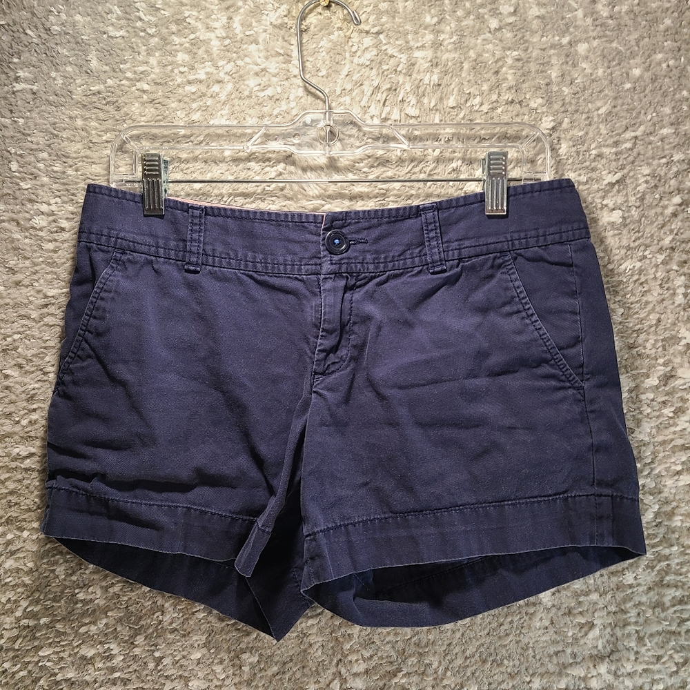 Lilly Pulitzer Shorts Navy Blue Size 4 Women's Cotton 30X4.5